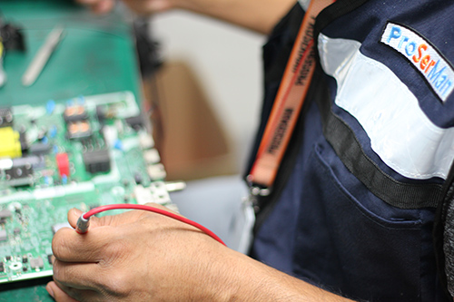 Electronics board rework operation